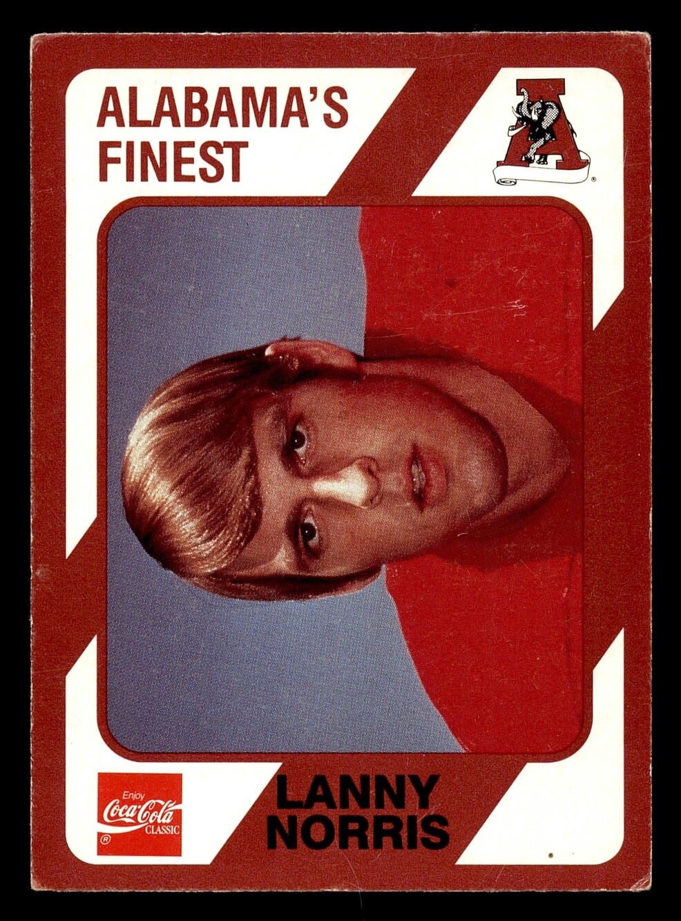 1989 Collegiate Collection Coke Alabama Crimson 340 Football Card Lanny Norris